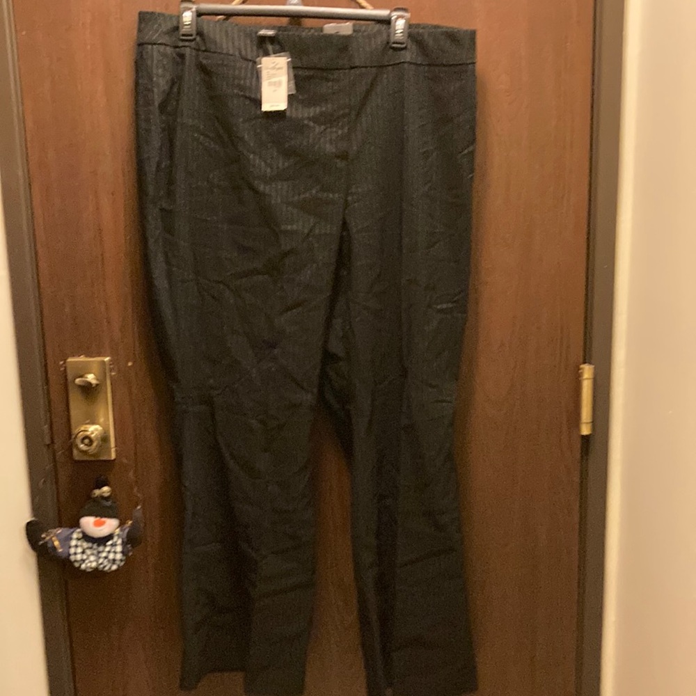 LaneBryant flare leg pinstriped trousers size 22 NWT